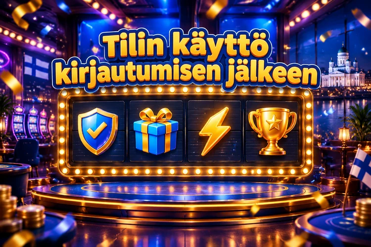 Tilin käyttö kirjautumisen jälkeen
